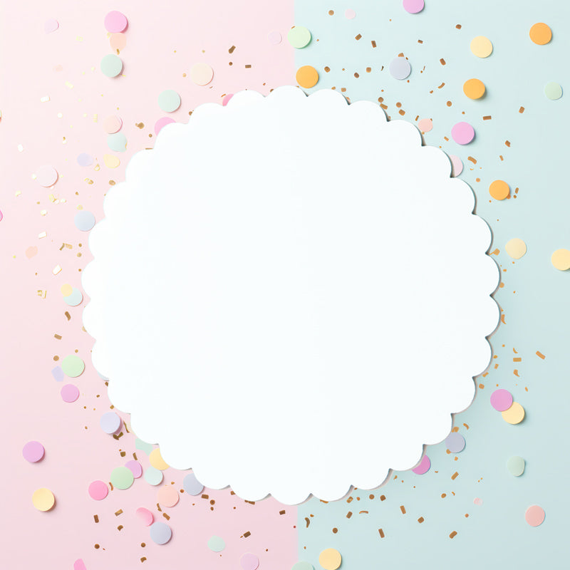 10” Scalloped Cake Board - White