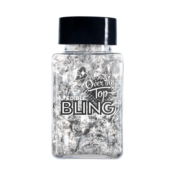OVER THE TOP EDIBLE BLING - SILVER LEAF FLAKES