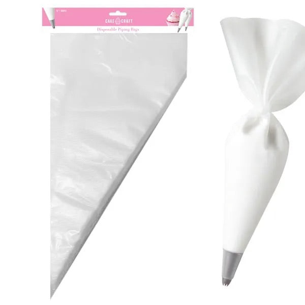 Disposable Piping Bags | Lightweight | 18 Inch | 100 Pack