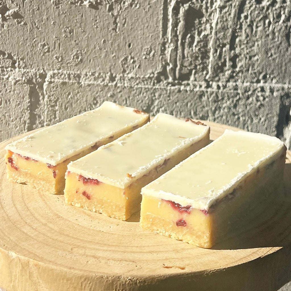 White Choc Raspberry Salted Caramel Slice - Mother’s Day Gift Box