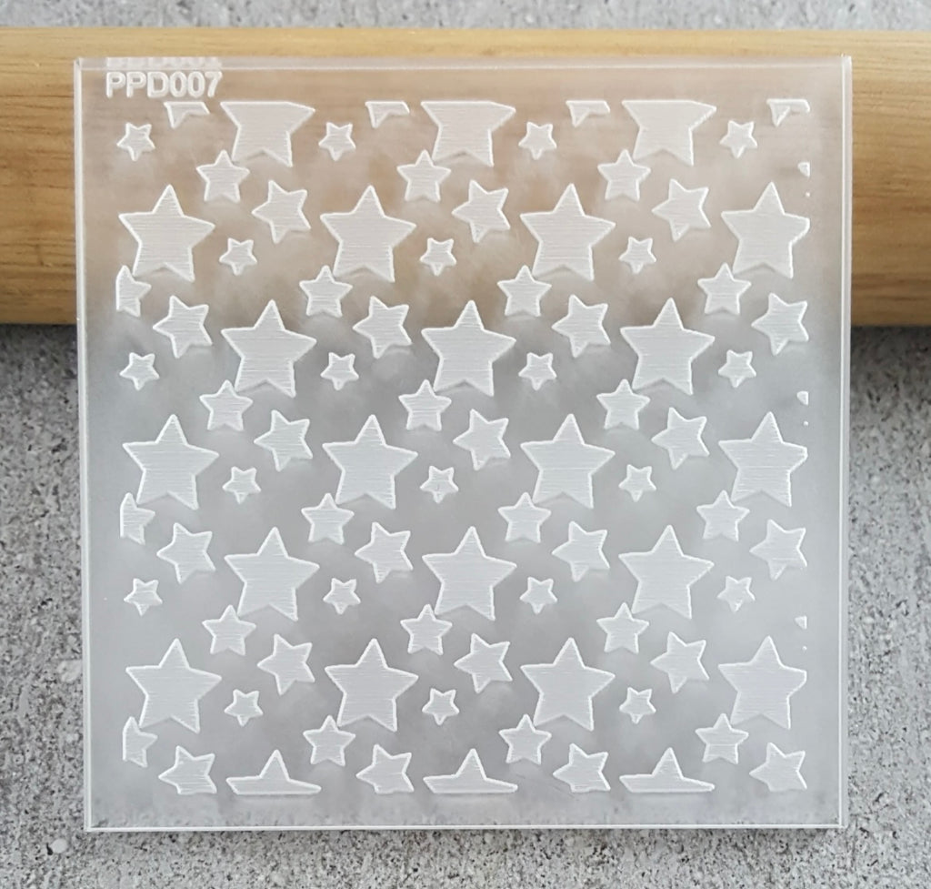 Scattered Stars Pattern Debosser