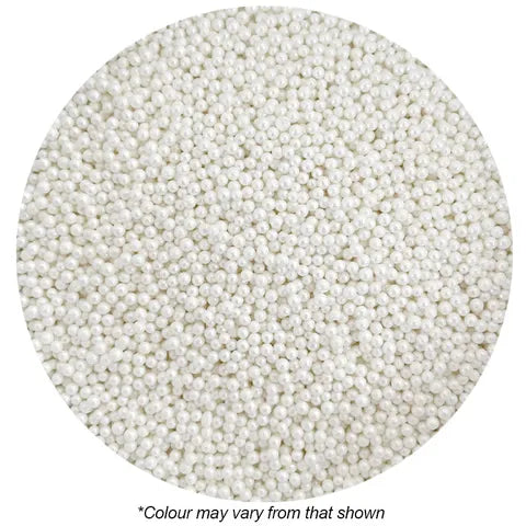 Pearl White Sugar Balls | 2mm