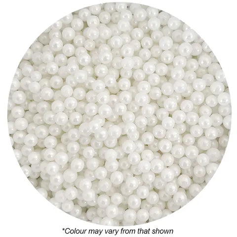Pearl White Sugar Balls | 4mm