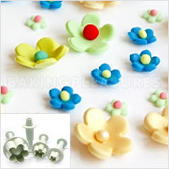 MONDO FLOWER BLOSSOM PLUNGER CUTTER SET 4 PCE