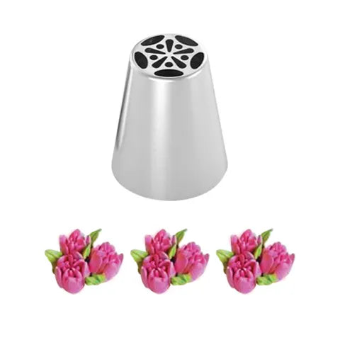 CAKE CRAFT SPRING TULIP 36MM RUSSIAN PIPING TIP STAINLESS STEEL