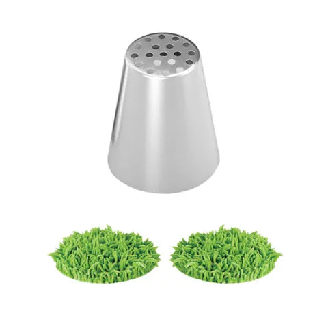 CAKE CRAFT GRASS/HAIR DECORATIVE 36MM PIPING TIP STAINLESS STEEL