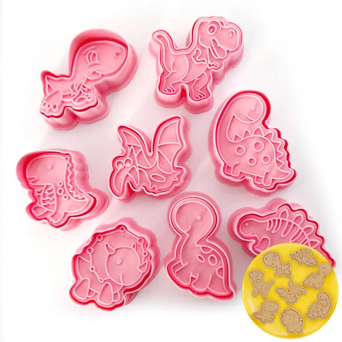 DINOSAURS | COOKIE CUTTERS | 8 PIECE SET