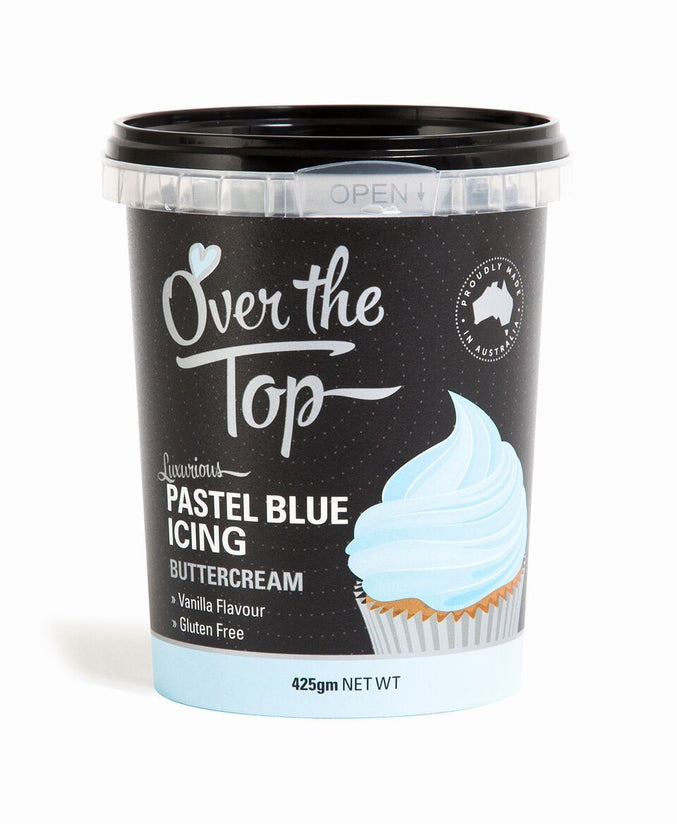 Over The Top Buttercream Pastel Blue 425g