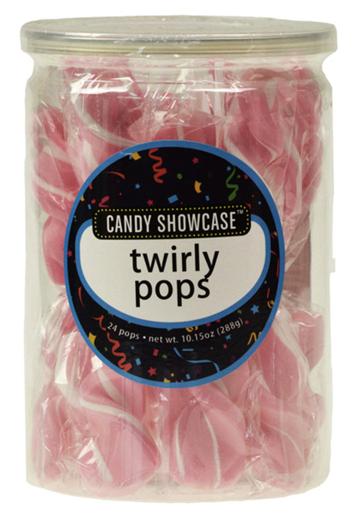 Pink Shimmer Twirly Pops