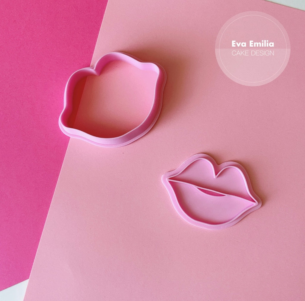 Small Lips Embosser and Cutter Set by Eva Emilia