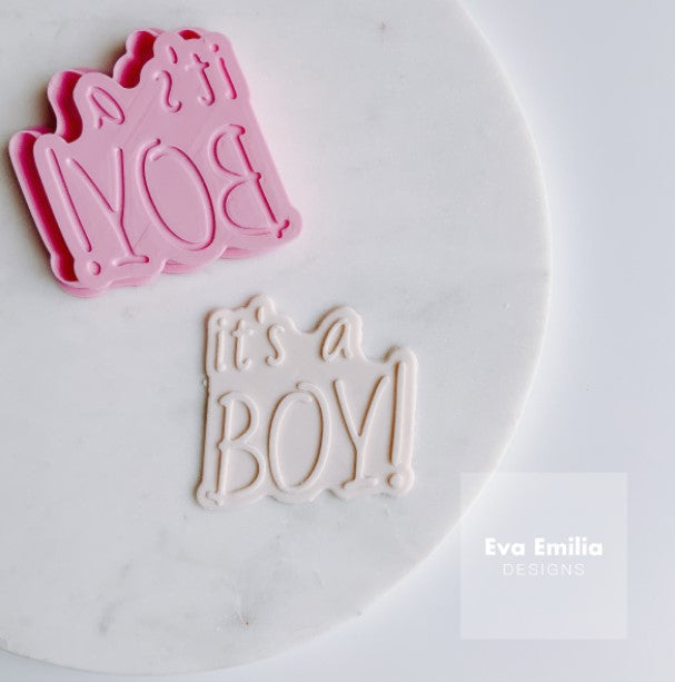 Its A Boy! Debosser and Cutter Set by Eva Emilia
