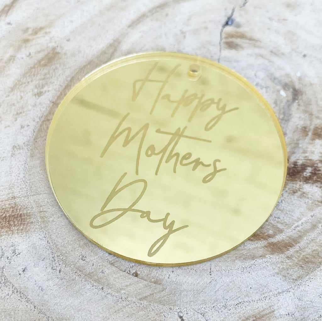 Laser Cut Gift Tag 'Happy Mother's Day'
