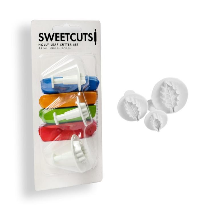 Sweetcuts Holly Leaf Plunger Cutters