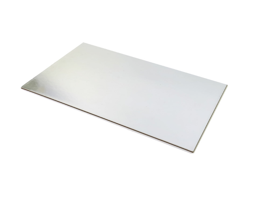 Silver Foil Rectangle Cake Board