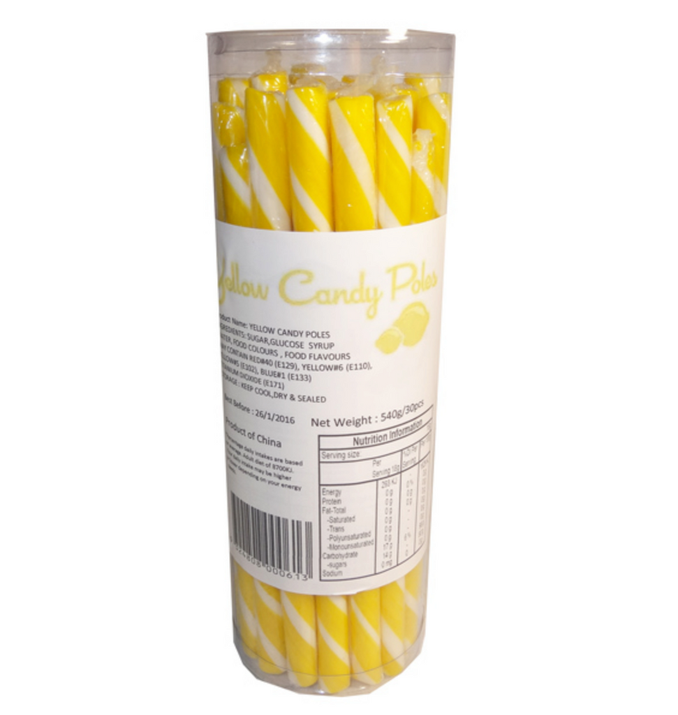 Candy Poles - Yellow
