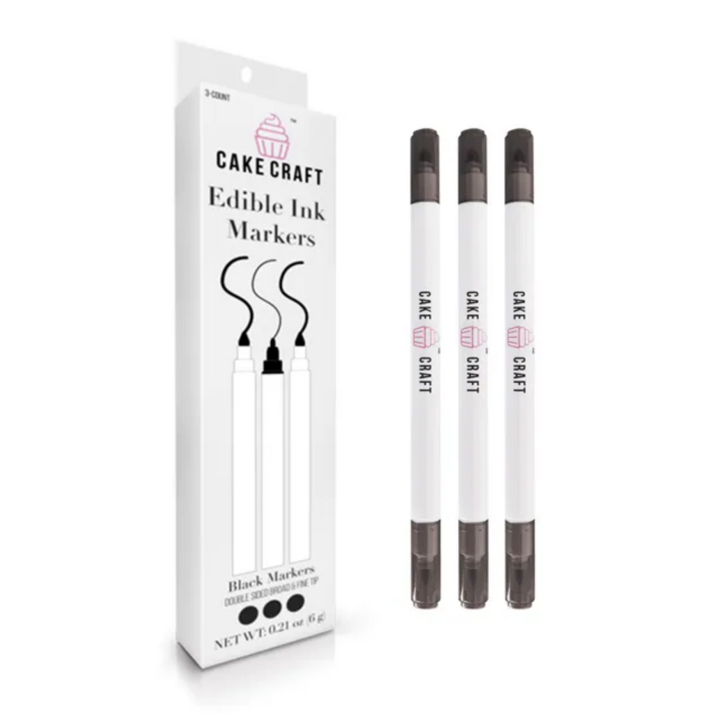 Edible Ink Markers | Black | 3 pack