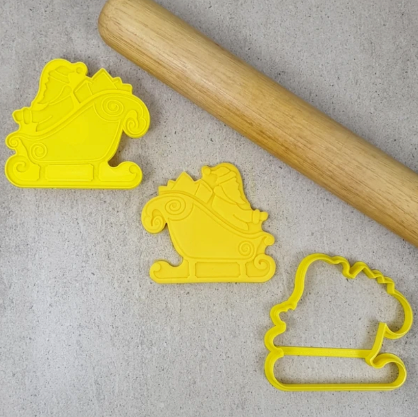 Santas Sleigh Cutter & Embosser