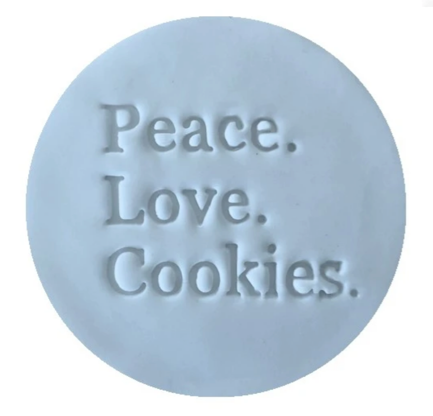 Peace Love Cookies Embosser