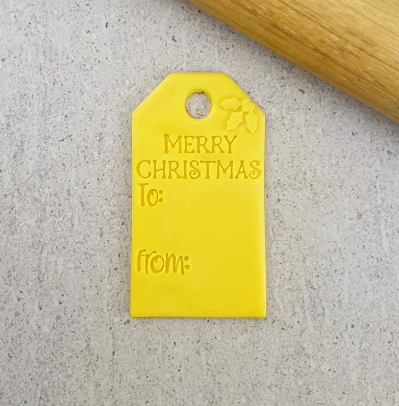 Merry Christmas Gift Tag Cutter & Embosser