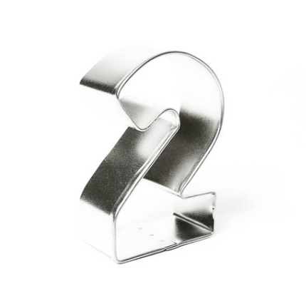 Number 2 Cookie Cutter