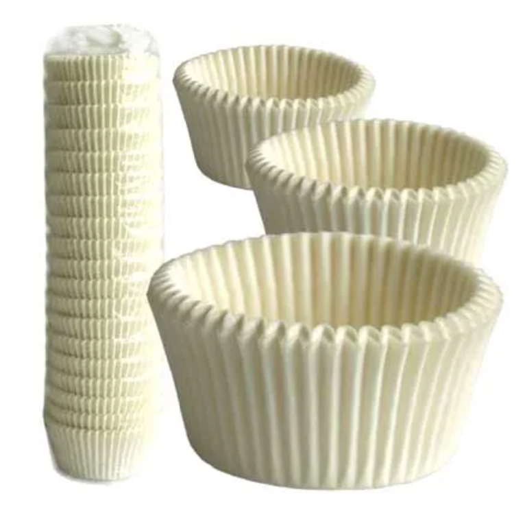 #408 Baking Cups - White - 500 Pack