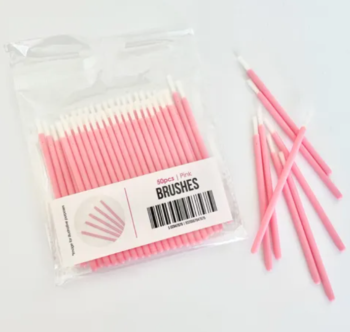 Pink Brushes | 50 Pack
