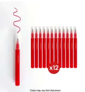 Mini Red Markers | 12 Pack