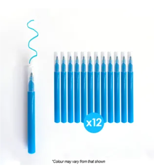 Mini Blue Markers | 12 Pack