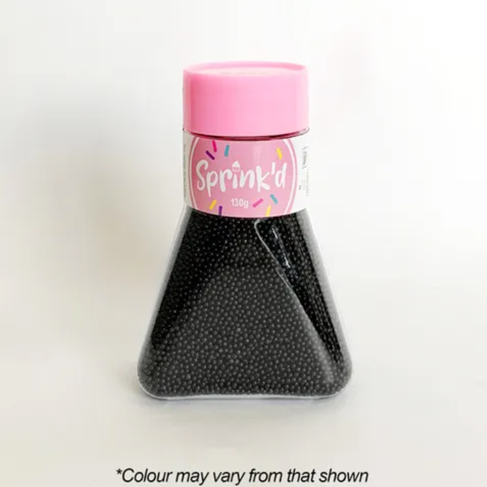 Matte Black Sugar Balls | 2mm