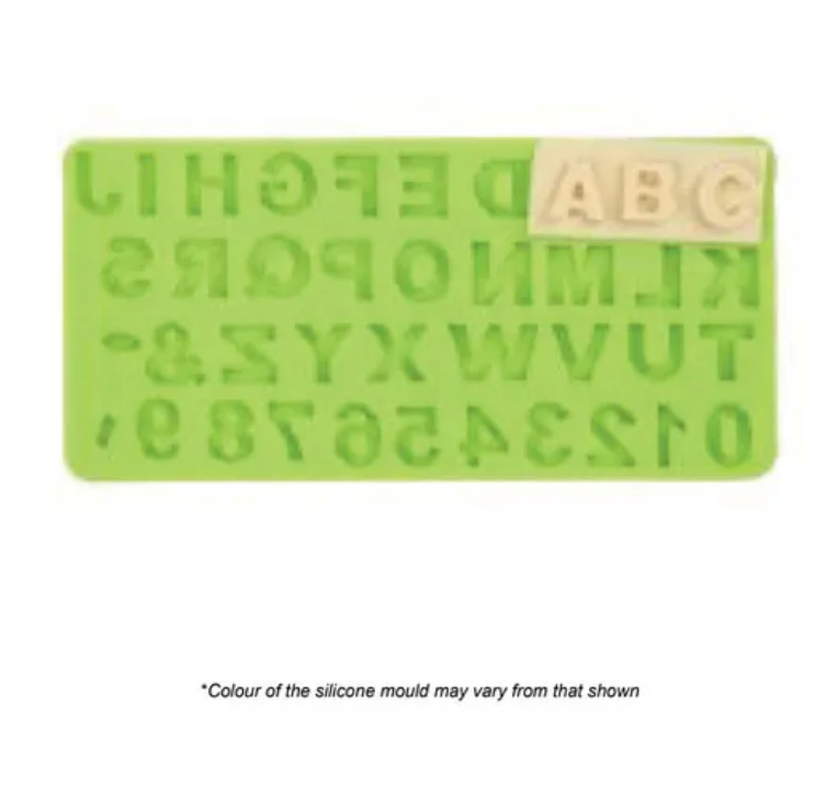 Alphabet & Number Set Silicone Mould