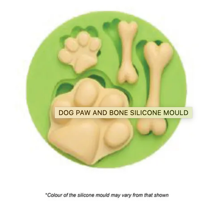 DOG PAW AND BONE SILICONE MOULD