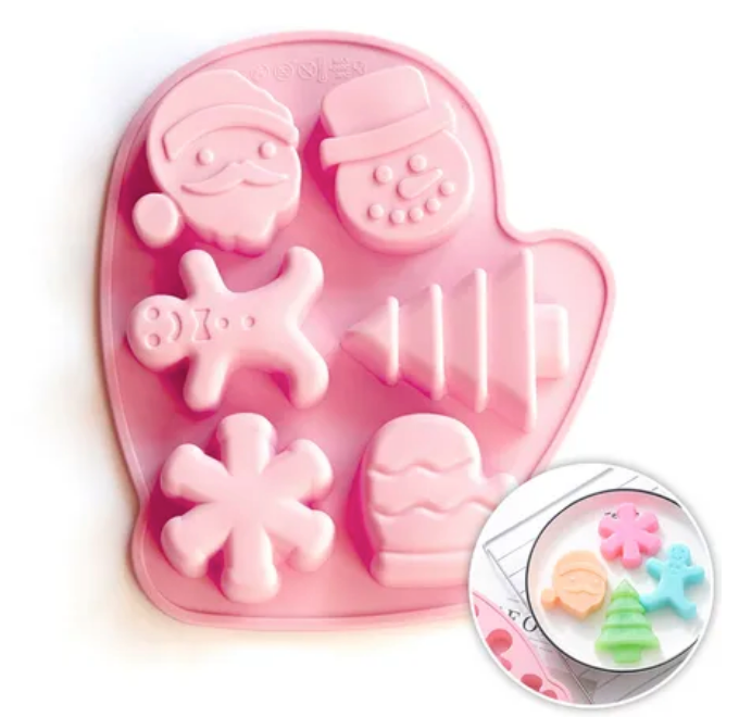 Christmas Mitten | 6 Cavity Silicone Mould