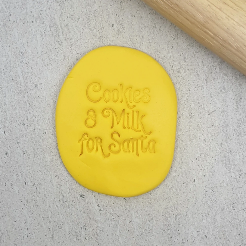 Cookies & Milk For Santa Embosser