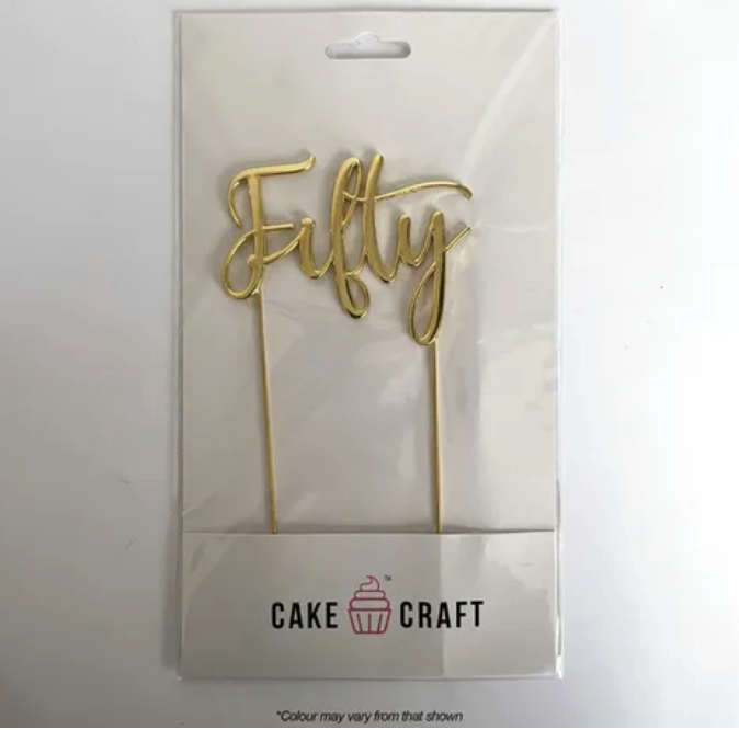 Fifty Metal Topper | Gold
