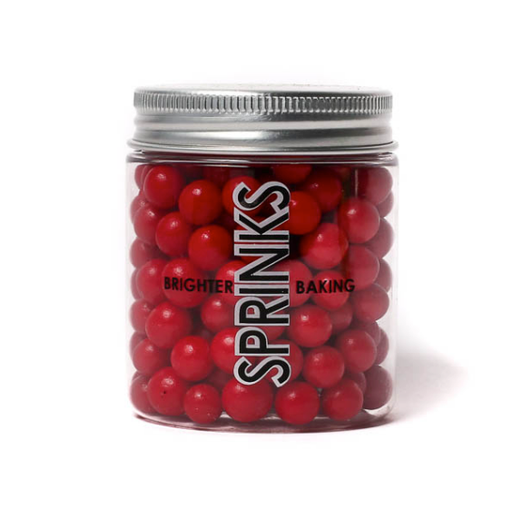 8mm Red Cachous Sprinkles 85g