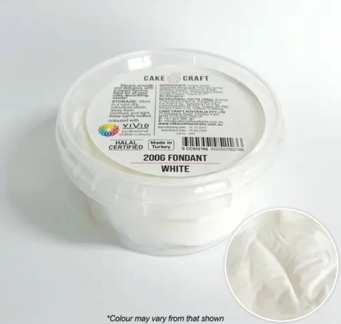 Cake Craft Fondant 200g White