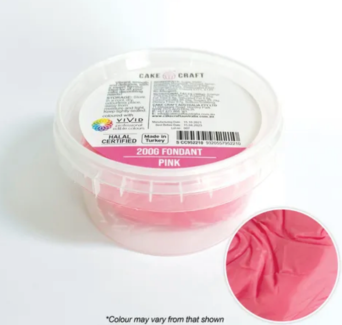 Cake Craft Fondant 200g Pink