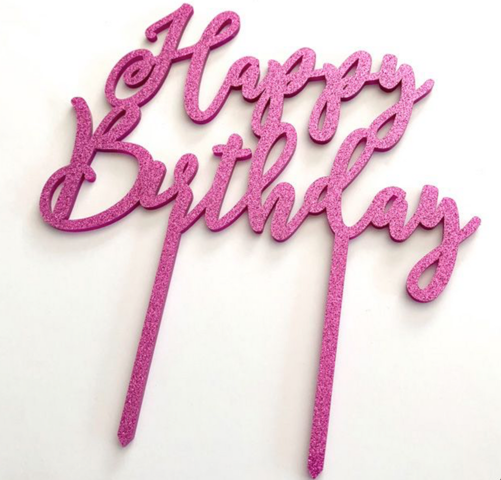 Cake Craft Acrylic Topper - Happy Birthday
