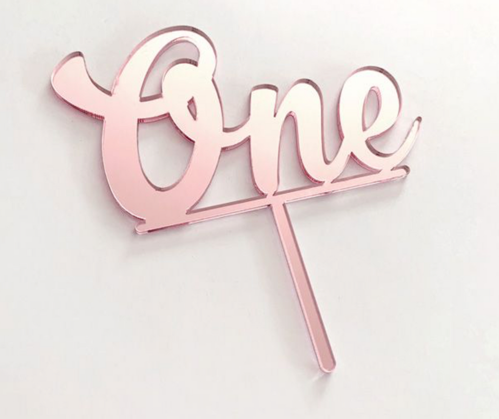 Cake Craft Acrylic Topper - One
