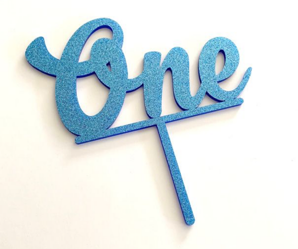 Cake Craft Acrylic Topper - One