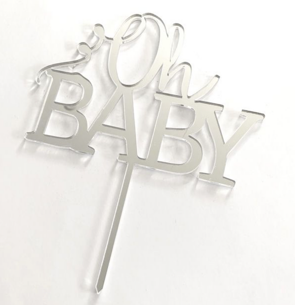 Cake Craft Acrylic Topper - Oh Baby