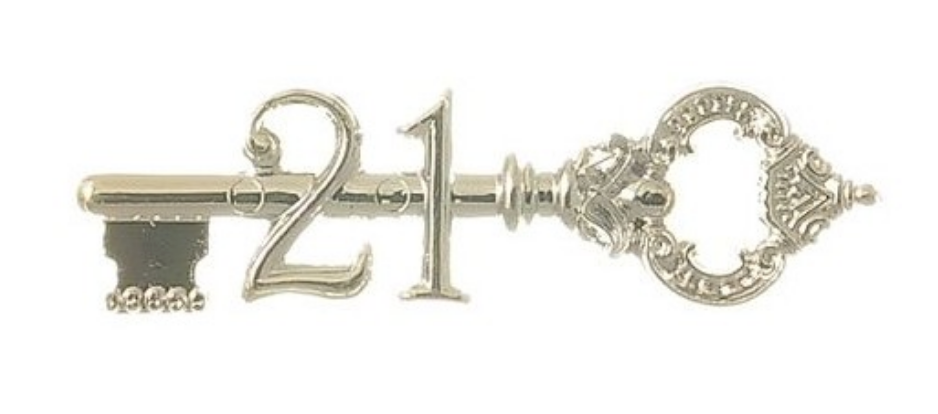 Gold 21st Antique Key