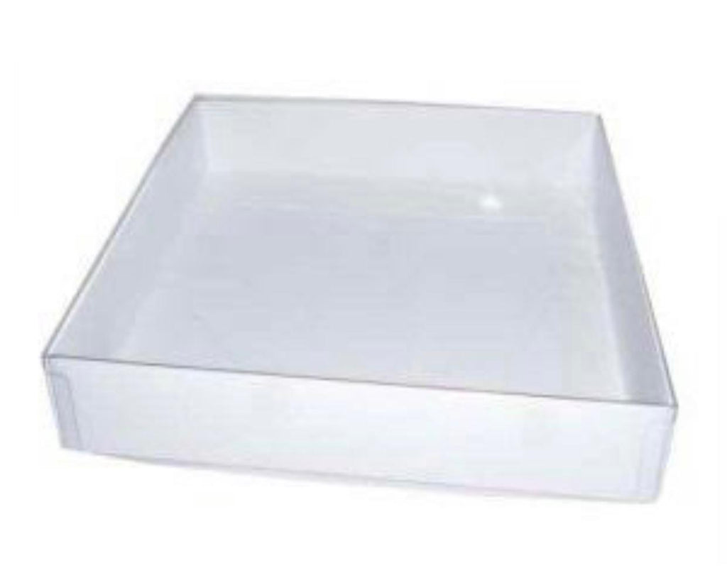 Large Flat Cookie Box w/ Clear Lid