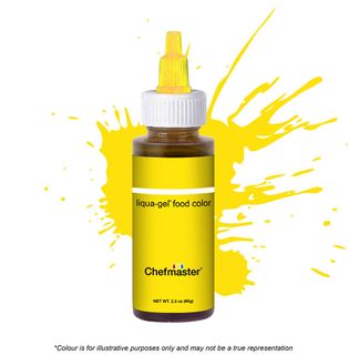 Chefmaster Liqua-gel 2.3oz Lemon Yellow