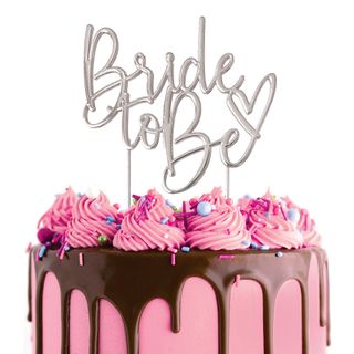 Bride To Be Metal Topper | Silver
