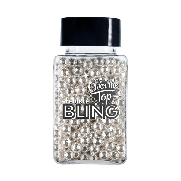 Over The Top Edible Bling Silver Pearls 4mm