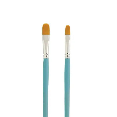 Nylon Brush Set - Filbert Tip Brushes - 2 piece