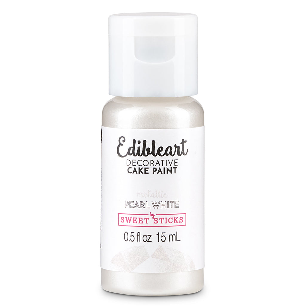 Metallic Pearl White Edible Art Paint 15ml