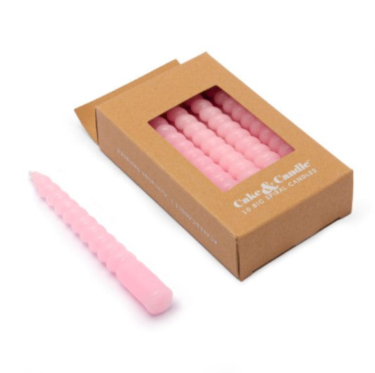 Big Spiral Candles - 10 Pack