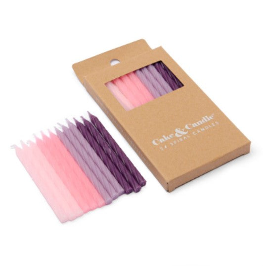 Spiral Candles - 24 pack